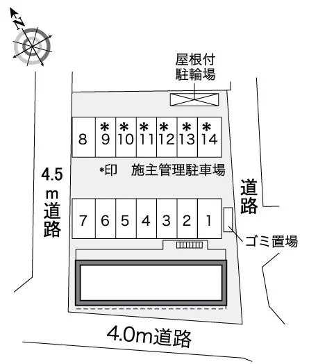 ★手数料０円★八王子市大谷町　月極駐車場（LP）